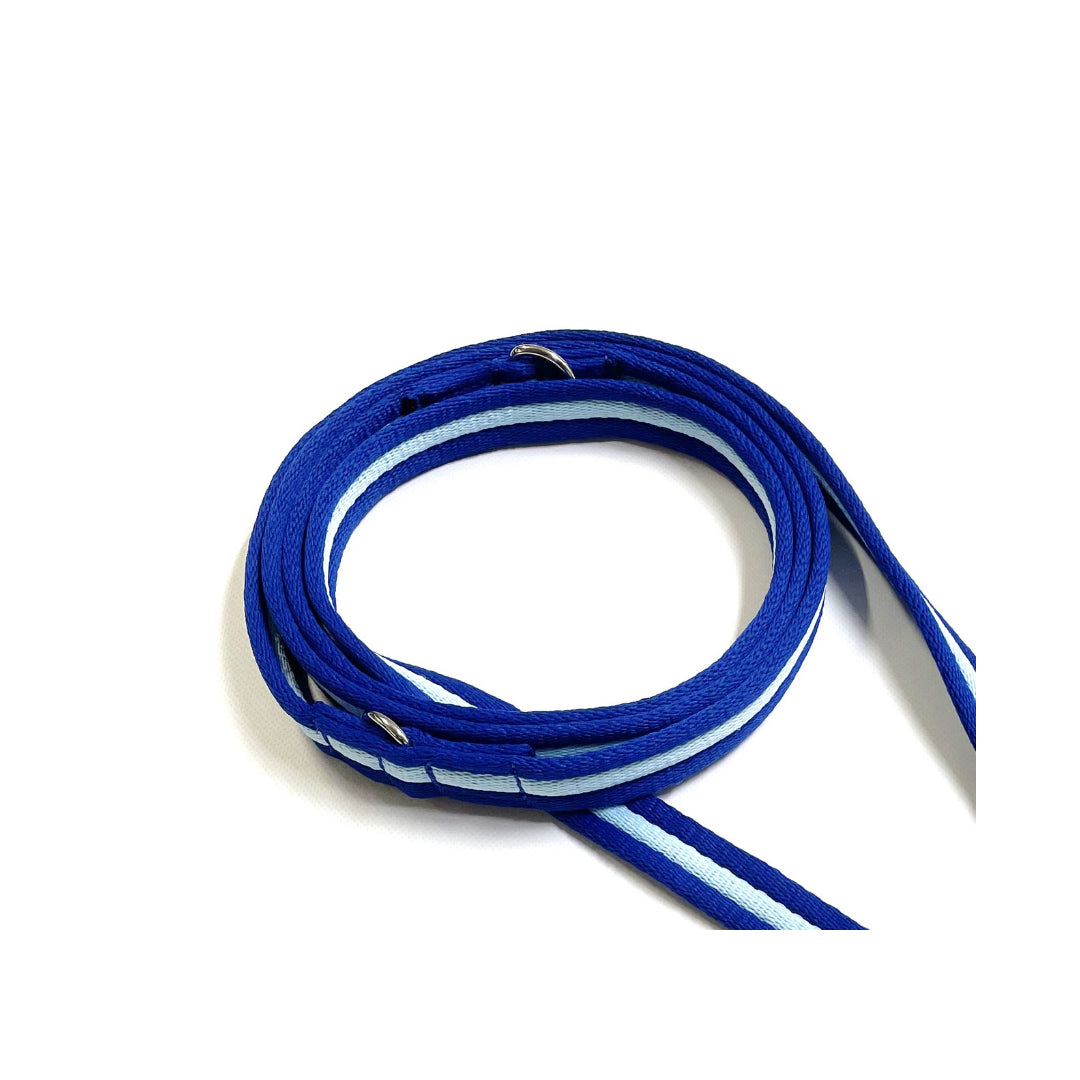 Double Ended Dog Lead With Sliding Swivel Handle Set In 25mm Air Webbing