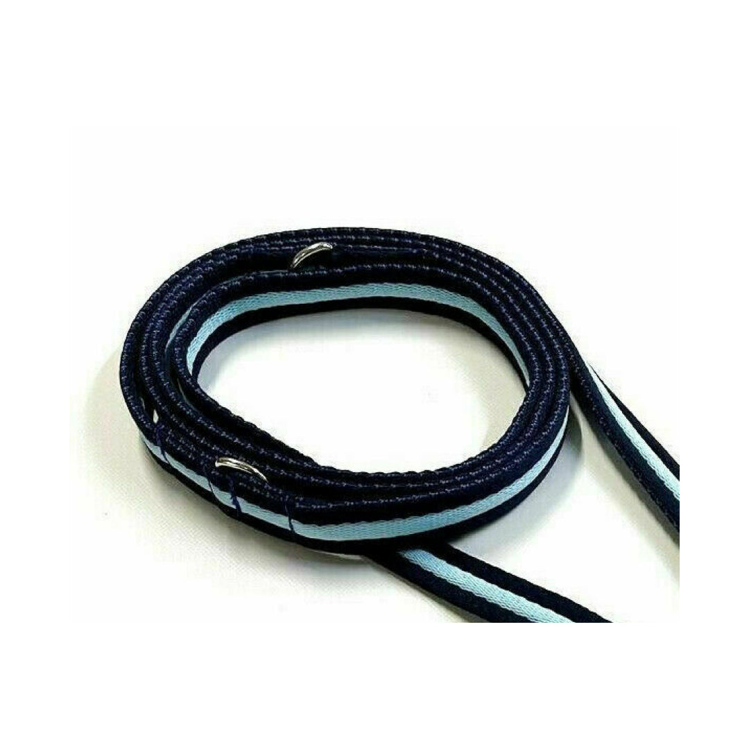 Double Ended Dog Lead With Sliding Swivel Handle Set In 25mm Air Webbing