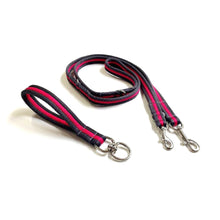 Load image into Gallery viewer, Double Ended Dog Lead With Sliding Swivel Handle Set In 20mm Air Webbing