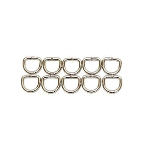 Welded D-ring 10mm - 38mm Nickel Plated For Webbing Straps Bags Handles Dog Leads Collars