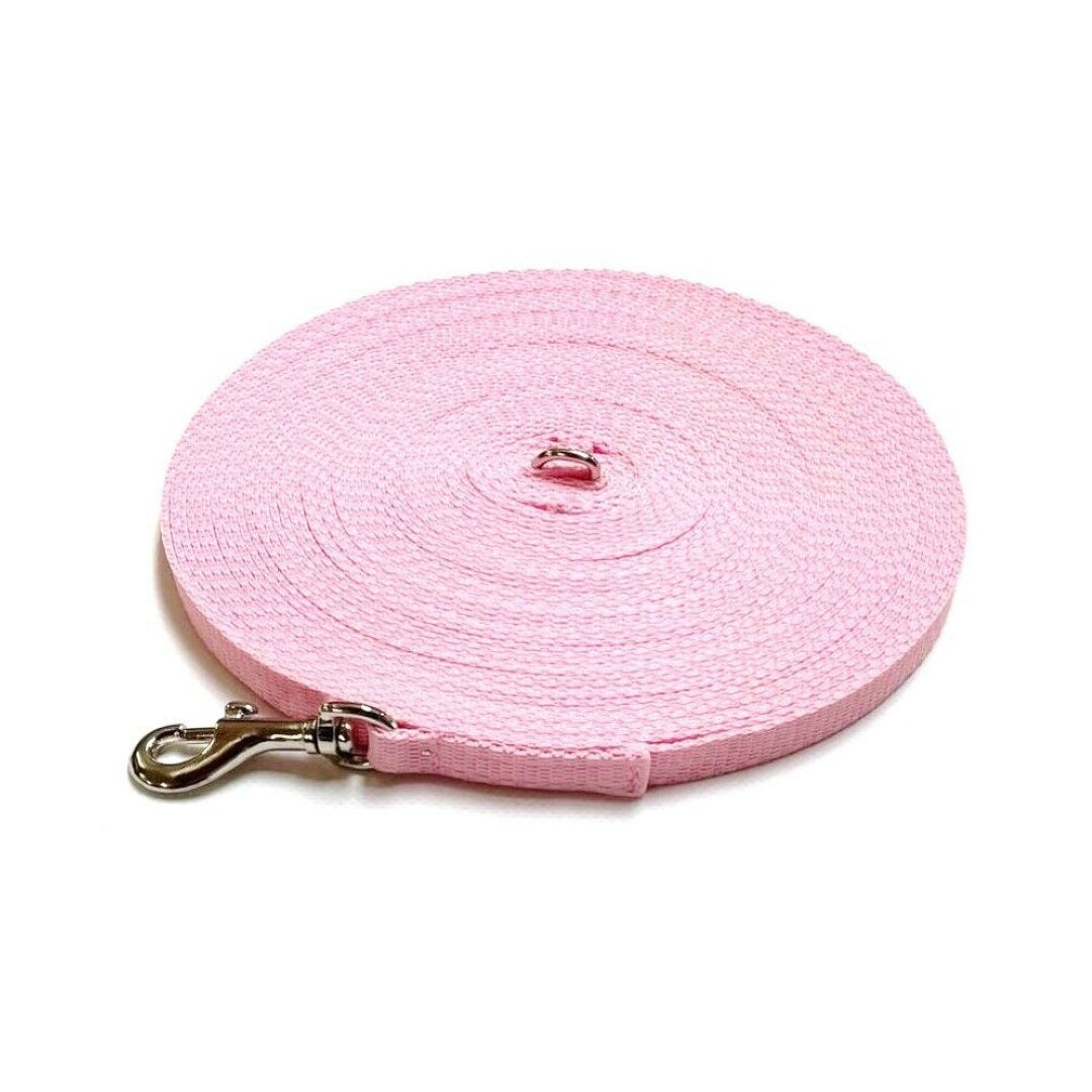 Puppy Dog Training Leads In 19 Colours 13mm Webbing 5ft - 25ft Long Leash