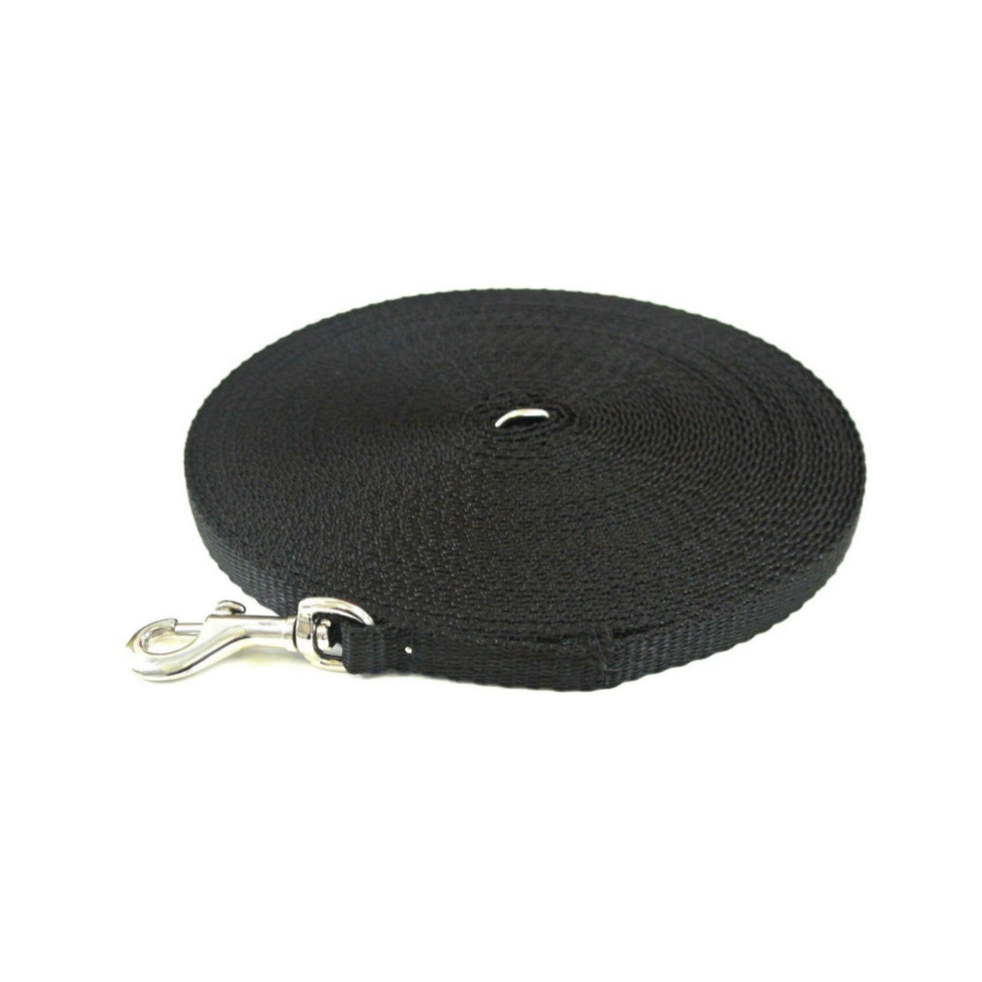 Puppy Dog Training Leads In 19 Colours 13mm Webbing 5ft - 25ft Long Leash