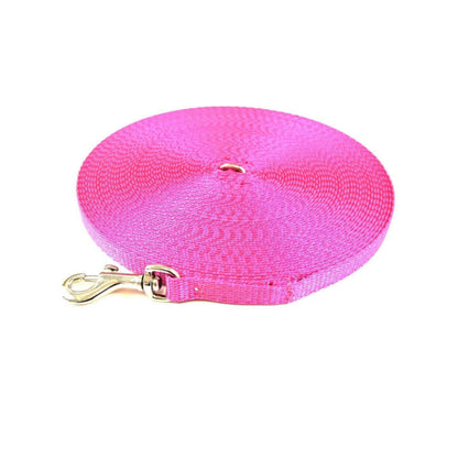 Puppy Dog Training Leads In 19 Colours 13mm Webbing 5ft - 25ft Long Leash