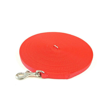 Puppy Dog Training Leads In 19 Colours 13mm Webbing 5ft - 25ft Long Leash