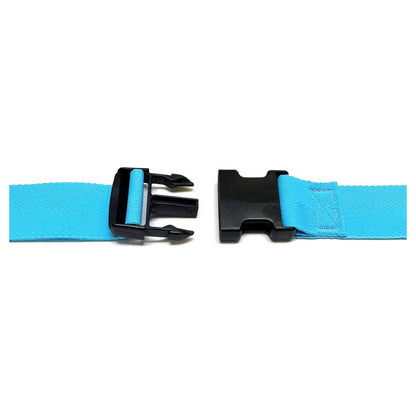 Tie Down Straps Plastic Side Release Buckle 50mm V-Twill Webbing 17 Colours Luggage Storage 1m - 5m Long