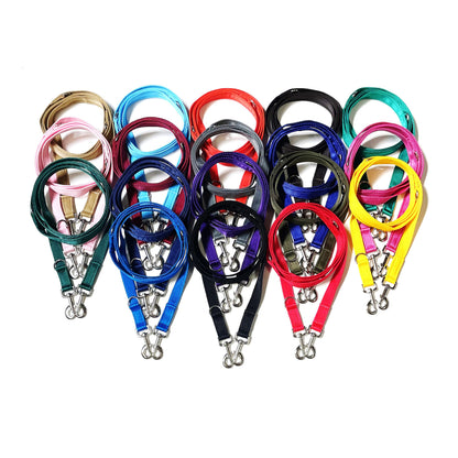 Police Style Dog Training Lead Double Ended Leash Fluorescent Yellow 20mm 25mm