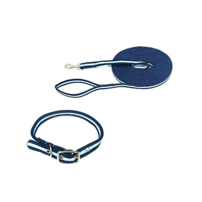 Dog Collar And Lead Set 25mm Air Webbing Large Collar In Various Lengths And Matching Colours