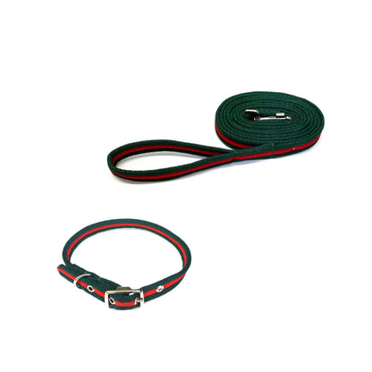Dog Collar And Lead Set 25mm Air Webbing Small Collar In Various Lengths And Matching Colours
