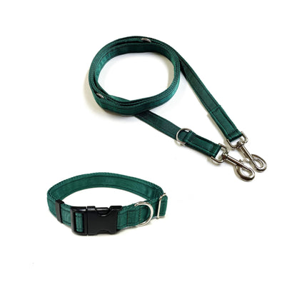 Dog Collar And Police Style Dog Lead Set 20mm Cushion Webbing Small Collar In Various Lengths And Matching Colours