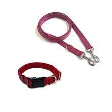 Load image into Gallery viewer, Dog Collar And Police Style Dog Lead Set 20mm Cushion Webbing Small Collar In Various Lengths And Matching Colours