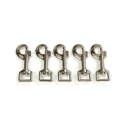 16mm Nickel Trigger Hooks Clips For Dog Leads Webbing Bags Straps x1 - x50