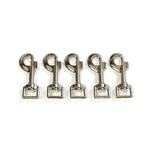 Load image into Gallery viewer, 16mm Nickel Trigger Hooks Clips For Dog Leads Webbing Bags Straps x1 - x50