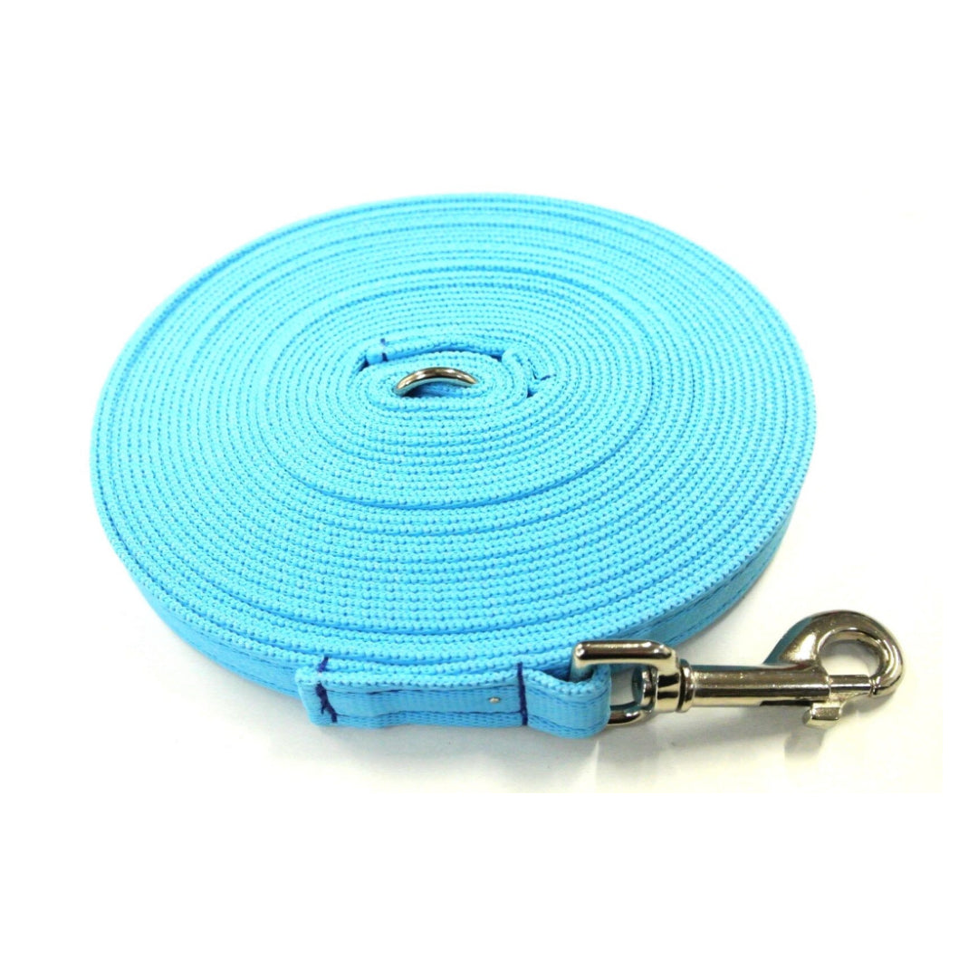 65ft - 100ft Dog Training Lead Obedience Recall Leash Long Dog Lead 20mm Cushion Webbing