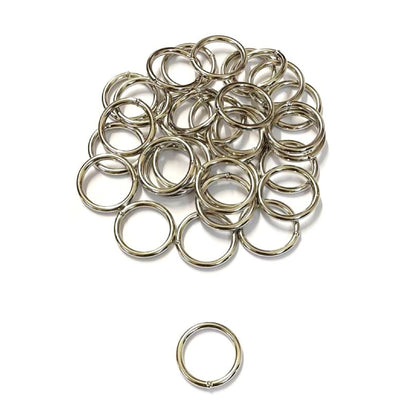 29mm Welded O-Rings Nickel Plated 4mm Thick For Webbing Bags Straps Handles Dog Leads x2 - x100