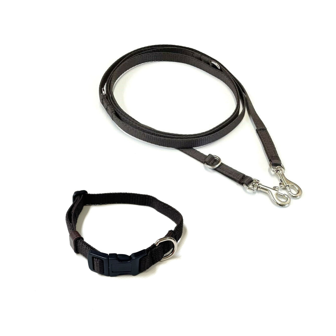 Dog Collar And Police Style Dog Lead Set 13mm Webbing Small Collar In Various Lengths And Matching Colours