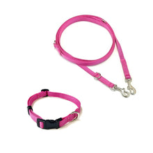 Load image into Gallery viewer, Dog Collar And Police Style Dog Lead Set 13mm Webbing Small Collar In Various Lengths And Matching Colours