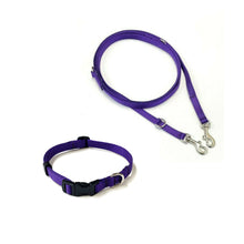 Load image into Gallery viewer, Dog Collar And Police Style Dog Lead Set 13mm Webbing Small Collar In Various Lengths And Matching Colours