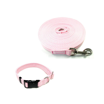 Dog Collar And Lead Set 25mm Cushion Webbing Small Collar In Various Lengths And Matching Colours