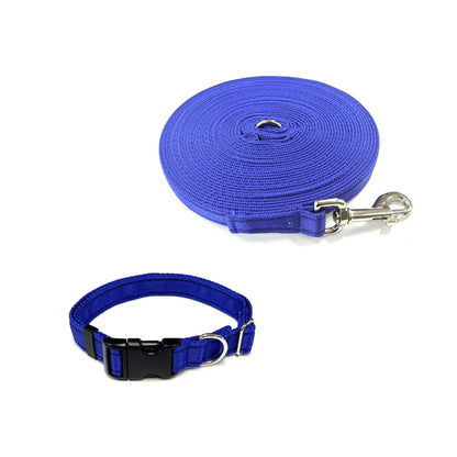 Dog Collar And Lead Set 25mm Cushion Webbing Small Collar In Various Lengths And Matching Colours