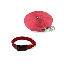 Load image into Gallery viewer, Dog Collar And Lead Set 20mm Cushion Webbing Small Collar In Various Lengths And Matching Colours