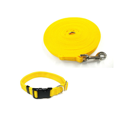 Dog Collar And Lead Set 25mm Cushion Webbing Small Collar In Various Lengths And Matching Colours