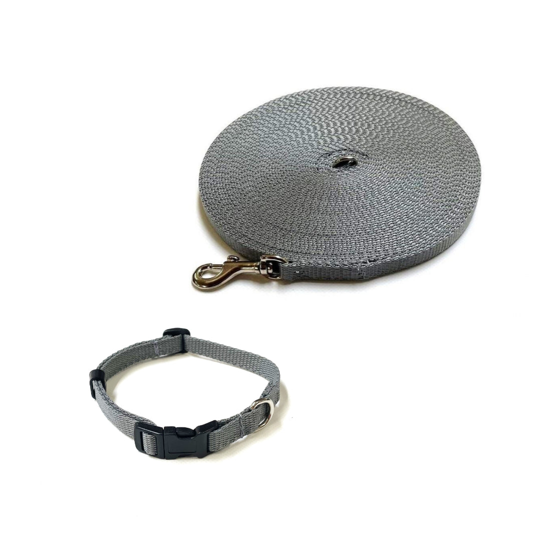 Dog Collar And Lead Set 13mm Webbing X - Small Collar In Various Lengths And Matching Colours