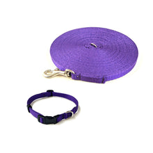 Load image into Gallery viewer, Dog Collar And Lead Set 13mm Webbing Small Collar In Various Lengths And Matching Colours