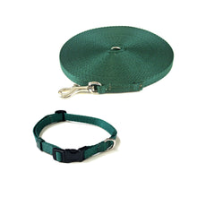 Load image into Gallery viewer, Dog Collar And Lead Set 13mm Webbing Small Collar In Various Lengths And Matching Colours
