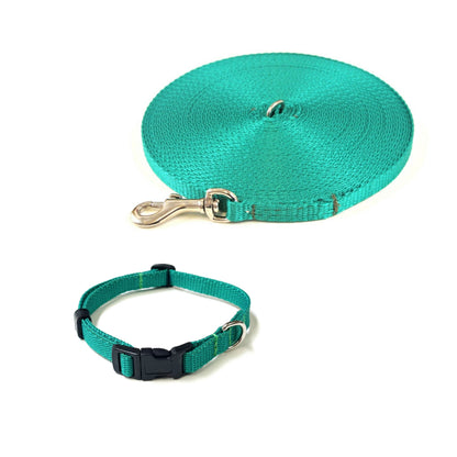 Dog Collar And Lead Set 13mm Webbing X - Small Collar In Various Lengths And Matching Colours
