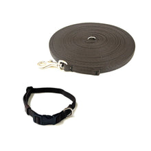 Load image into Gallery viewer, Dog Collar And Lead Set 13mm Webbing Small Collar In Various Lengths And Matching Colours