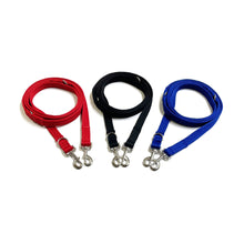 Load image into Gallery viewer, Police Style Dog Training Lead Double Ended Multi Functional Dual Walking Leash 20mm Air Webbing 5ft - 15ft