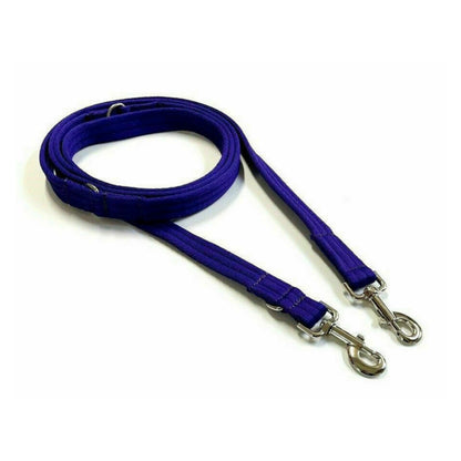 Police Style Dog Training Lead Double Ended Multi Functional Dual Walking Leash 25mm Air Webbing 5ft - 15ft