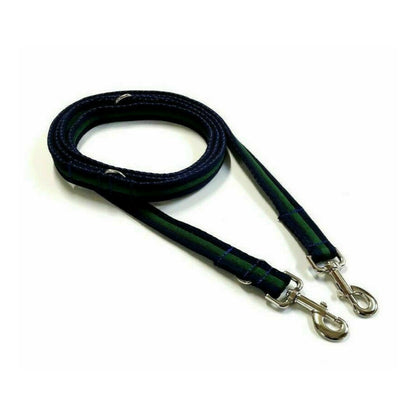 Police Style Dog Training Lead Double Ended Multi Functional Dual Walking Leash 25mm Air Webbing 5ft - 15ft