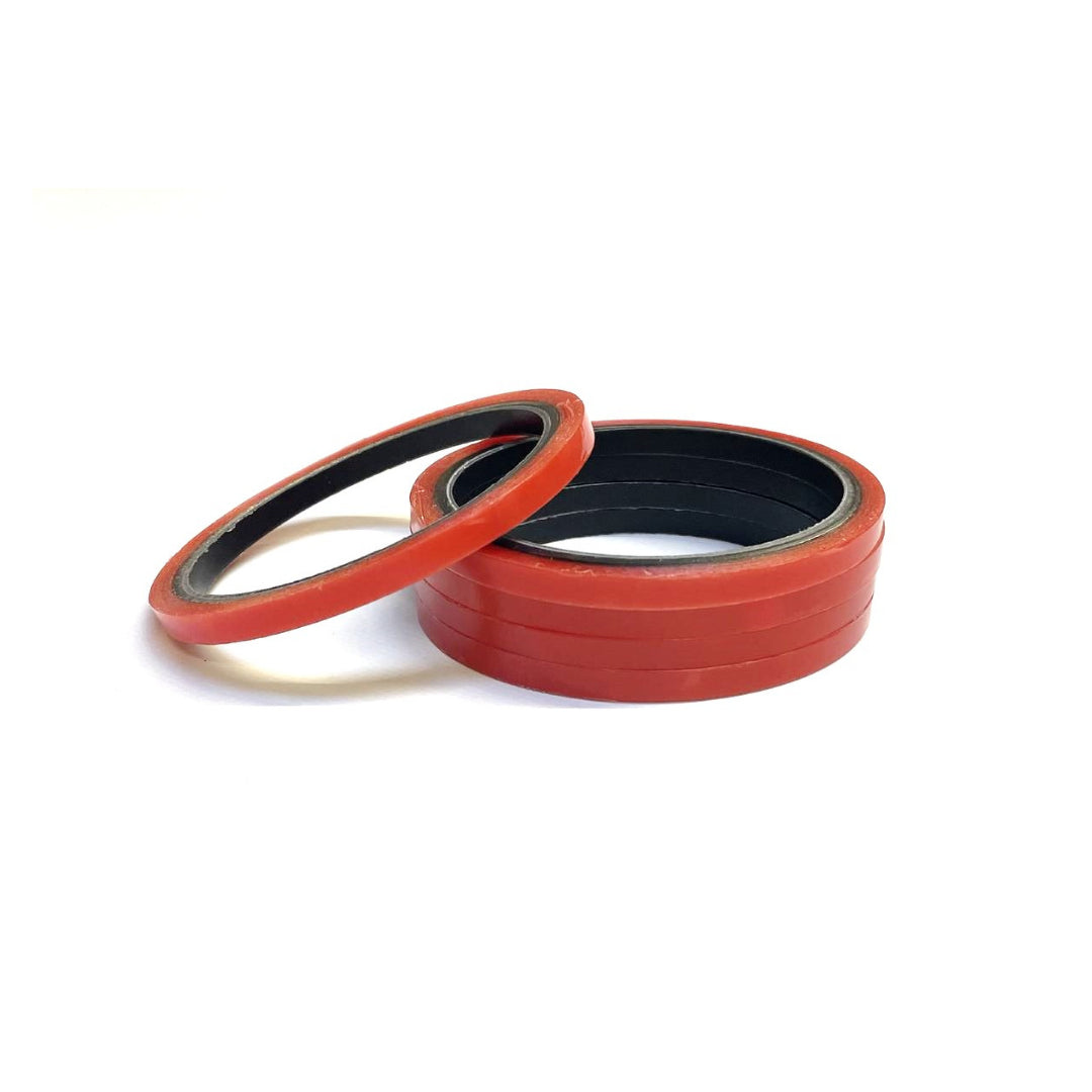 Double Sided Super Sticky Tape Clear Tape Red Lining 5 Metre Roll Strong 6mm - 25mm Width