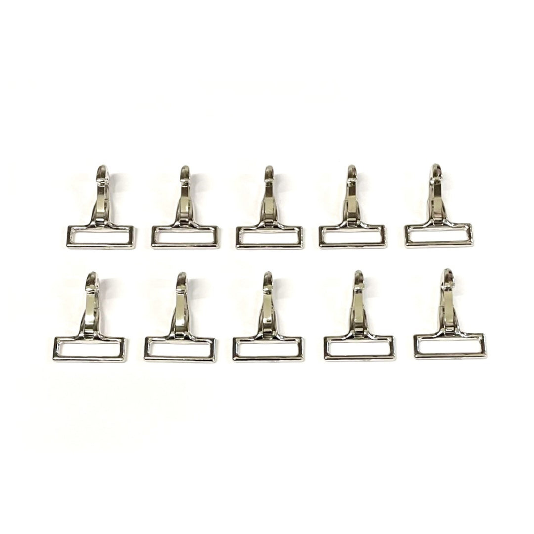25mm Small Snap Hook Clips Clasp Trigger Nickel Plated For Bags Handles Straps Dog Leads x1 - x100