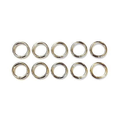 20mm Welded O-Ring Metal Nickel Plated 4mm Thick Circle Rings Webbing Bags Straps x 2 - x100