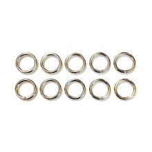 Load image into Gallery viewer, 20mm Welded O-Ring Metal Nickel Plated 4mm Thick Circle Rings Webbing Bags Straps x 2 - x100