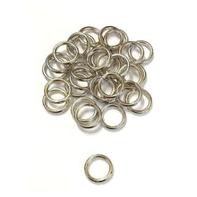 Load image into Gallery viewer, 20mm Welded O-Ring Metal Nickel Plated 4mm Thick Circle Rings Webbing Bags Straps x 2 - x100