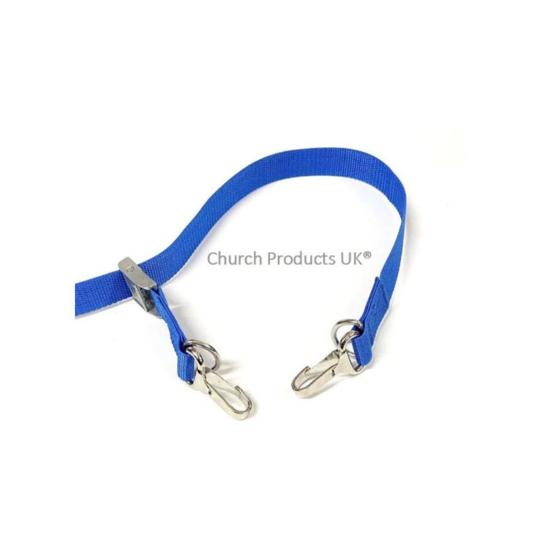 Metal Cam Buckle Straps Tie Down With Clip And D-ring Each End 25mm Webbing In 7 Colours