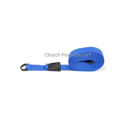 Plastic Cam Buckle Strap With D-ring Each End Tie Down 25mm Webbing 1m - 3.5m