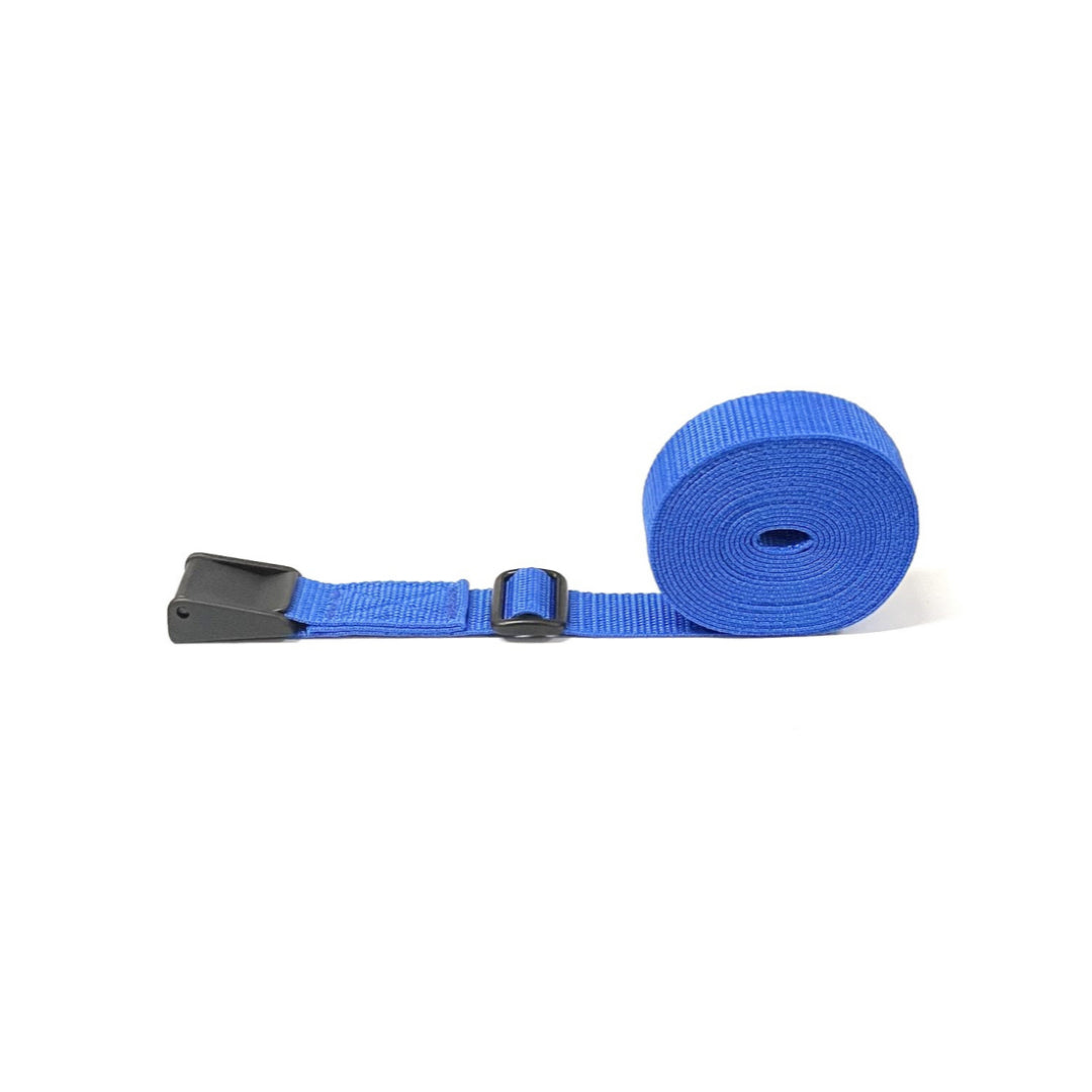 Tie Down Straps Plastic Flap Cam Buckle 25mm Webbing 1m - 3.5m Long Bags Luggage In 7 Colours