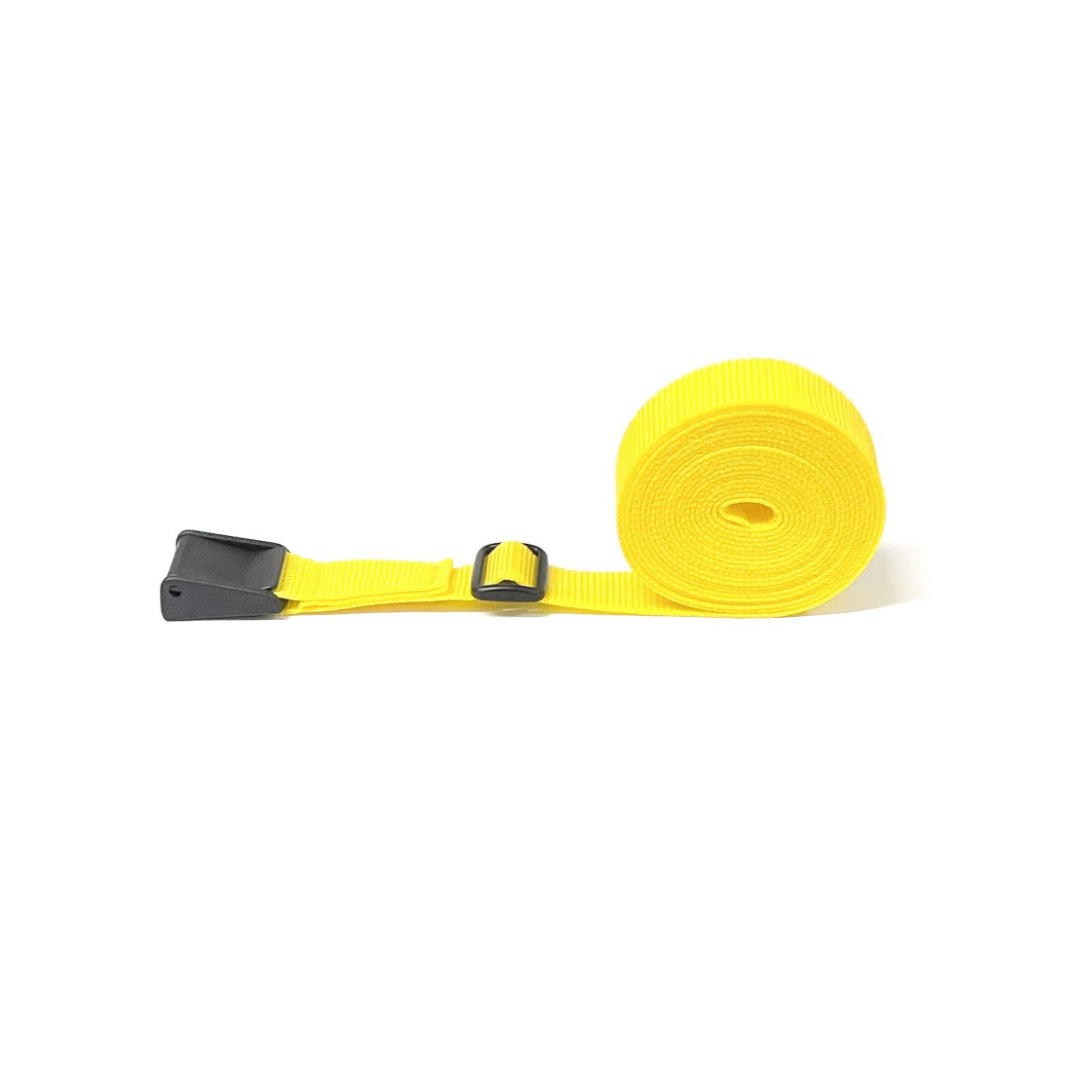 Tie Down Straps Plastic Flap Cam Buckle 25mm Webbing 1m - 3.5m Long Bags Luggage In 7 Colours