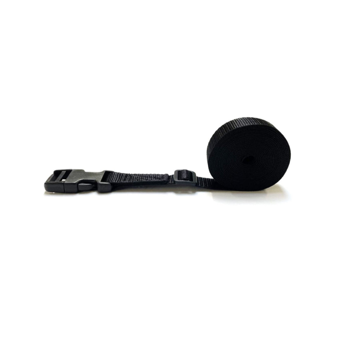 Tie Down Straps Plastic Side Release Buckle 25mm Webbing 1m - 5m Long Luggage In 7 Colours