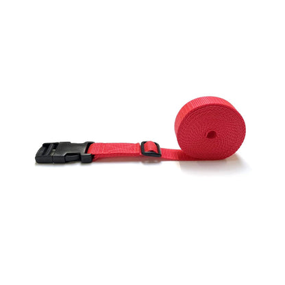 Tie Down Straps Plastic Side Release Buckle 25mm Webbing 1m - 5m Long Luggage In 7 Colours