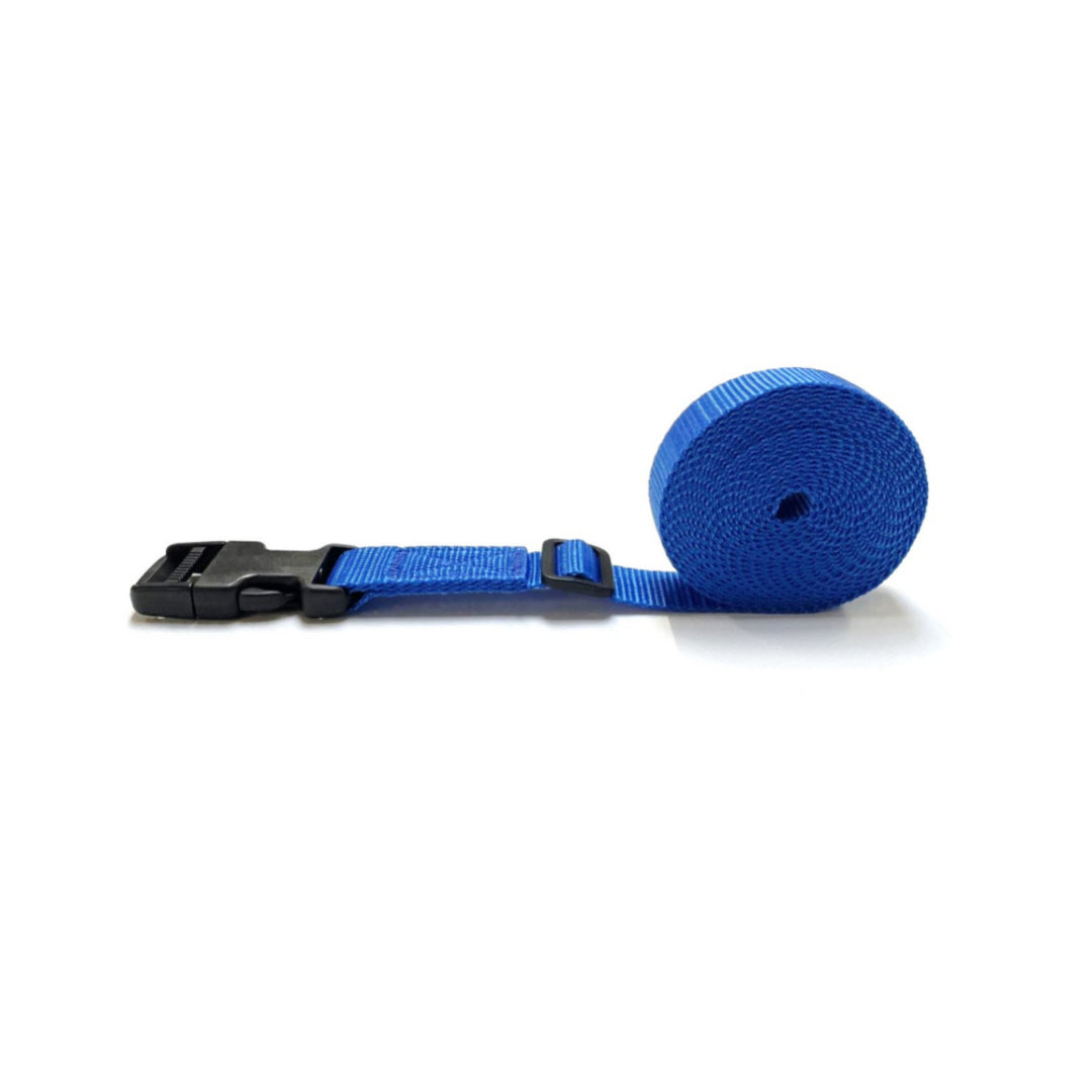 Tie Down Straps Plastic Side Release Buckle 25mm Webbing 1m - 5m Long Luggage In 7 Colours