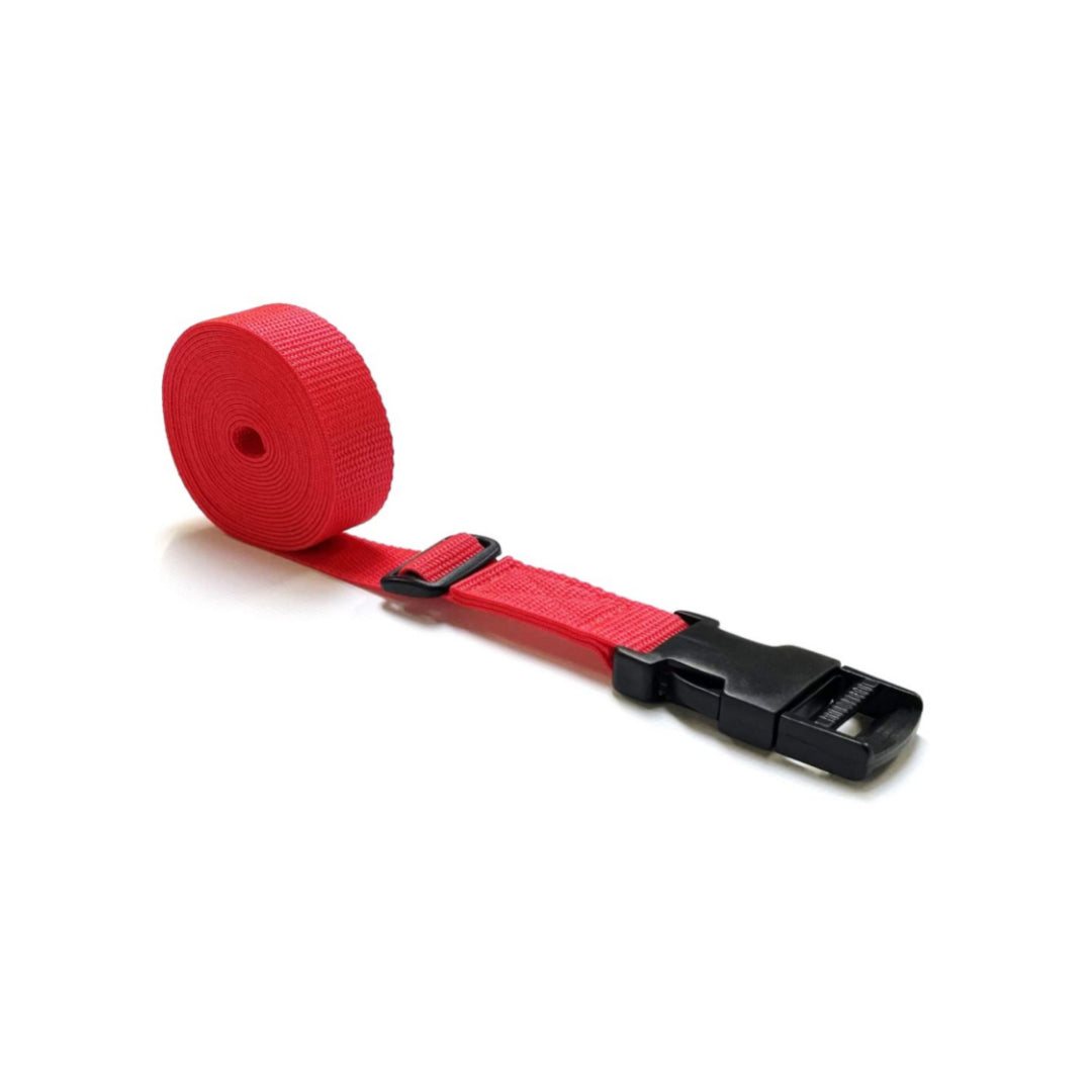 Tie Down Straps Plastic Side Release Buckle 25mm Webbing 1m - 5m Long Luggage In 7 Colours