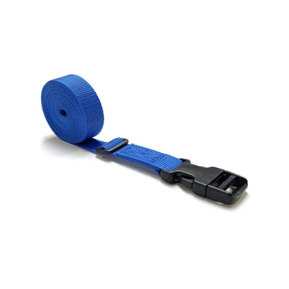 Tie Down Straps Plastic Side Release Buckle 25mm Webbing 1m - 5m Long Luggage In 7 Colours