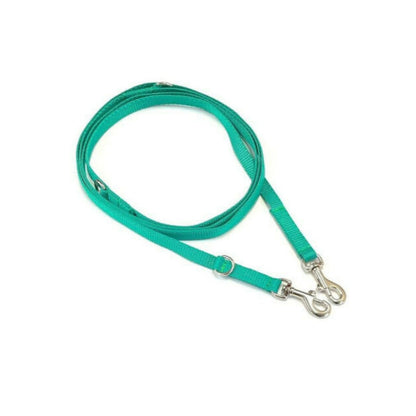 Double Ended Small Dog Training Lead Puppy Leash Multi-Functional 13mm Webbing