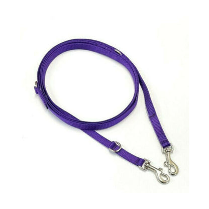 Double Ended Small Dog Training Lead Puppy Leash Multi-Functional 13mm Webbing