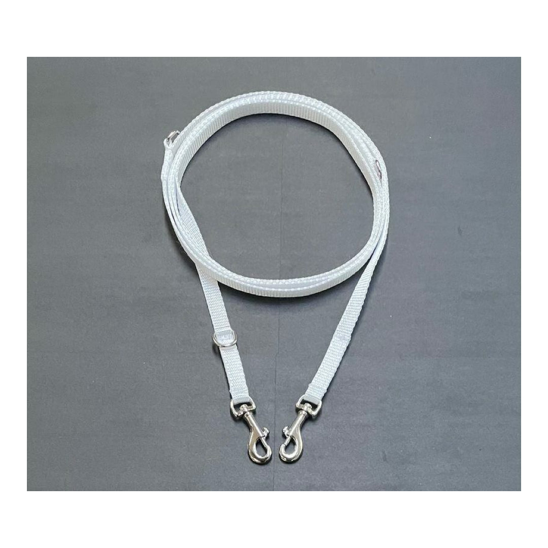 Double Ended Small Dog Training Lead Puppy Leash Multi-Functional 13mm Webbing